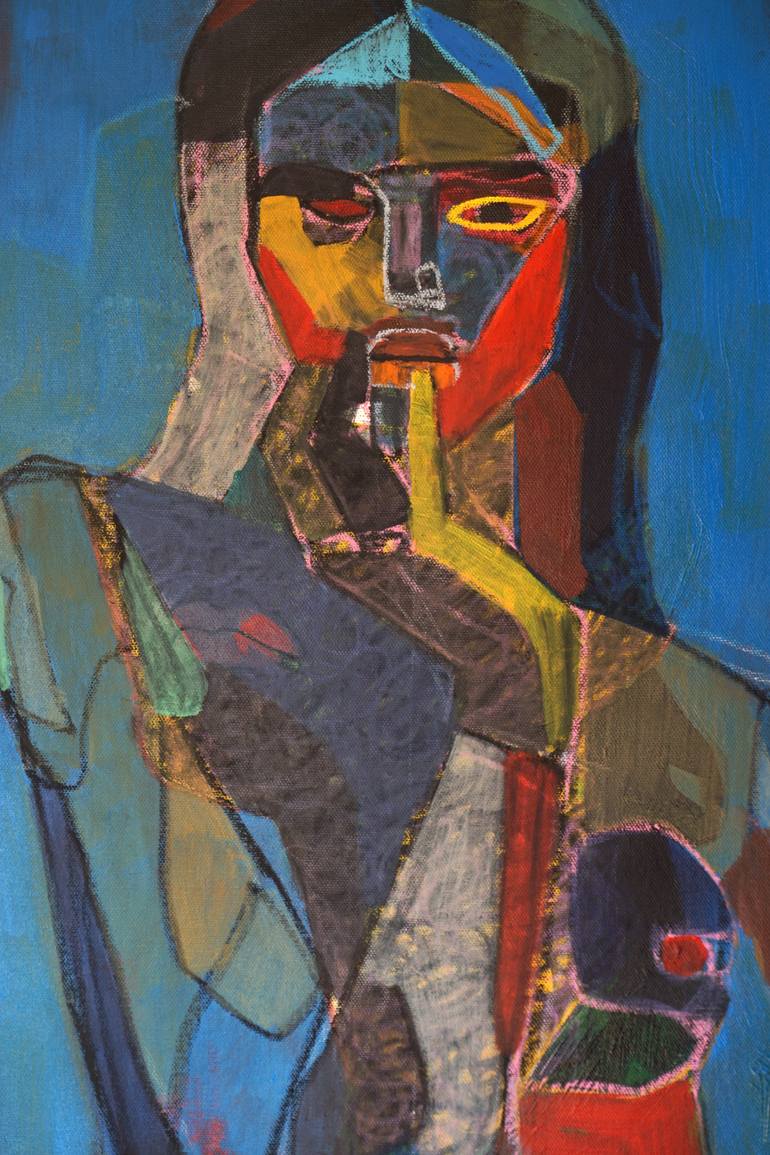 Original Abstract Expressionism Abstract Painting by Rattapon Pirat
