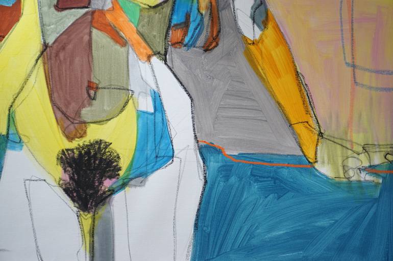 Original Abstract Expressionism Abstract Painting by Rattapon Pirat