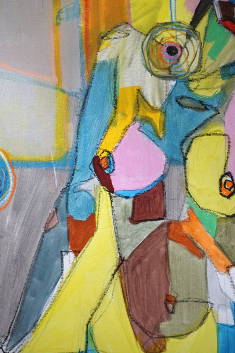 Original Abstract Expressionism Abstract Painting by Rattapon Pirat