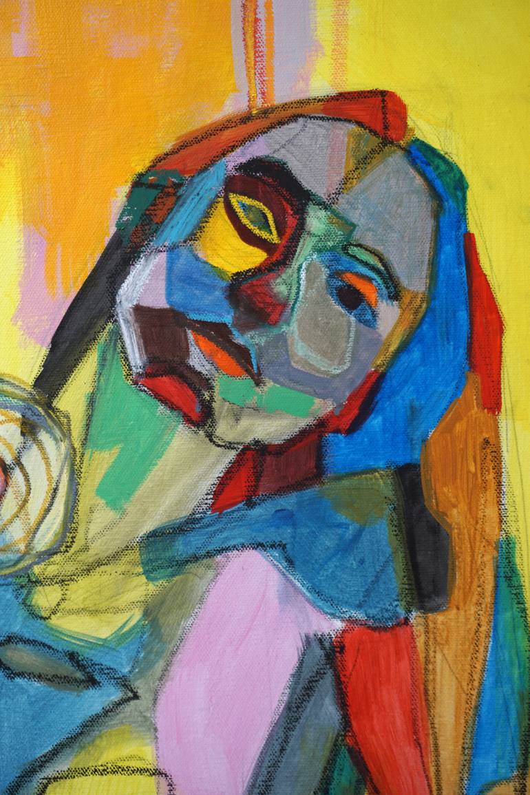Original Abstract Expressionism Abstract Painting by Rattapon Pirat