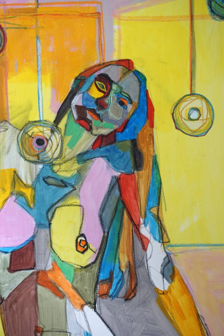 Original Abstract Expressionism Abstract Painting by Rattapon Pirat