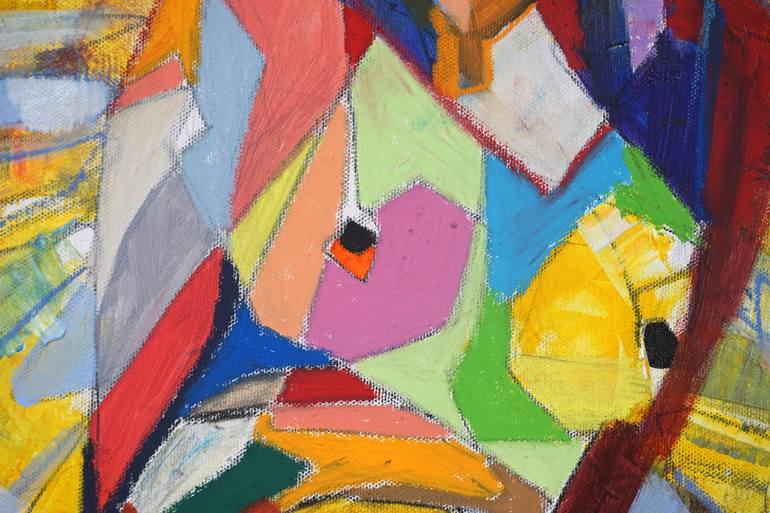 Original Abstract People Painting by Rattapon Pirat