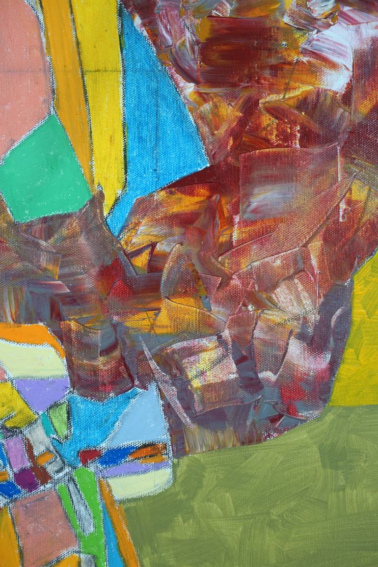 Original Abstract People Painting by Rattapon Pirat