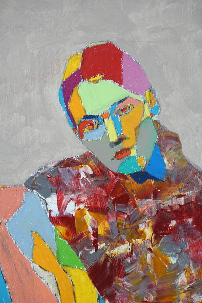 Original Abstract People Painting by Rattapon Pirat