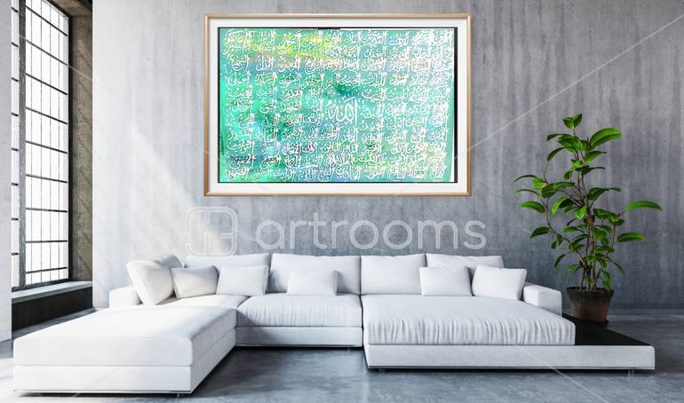 Original Abstract Calligraphy Painting by Nazia Malik