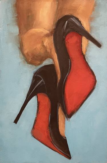 High Heels Woman's Lags Woman Power, Painting by Victoria Shalayko