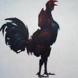 Black Fighting Cock : Crownless, Queenless by Sean Lean
