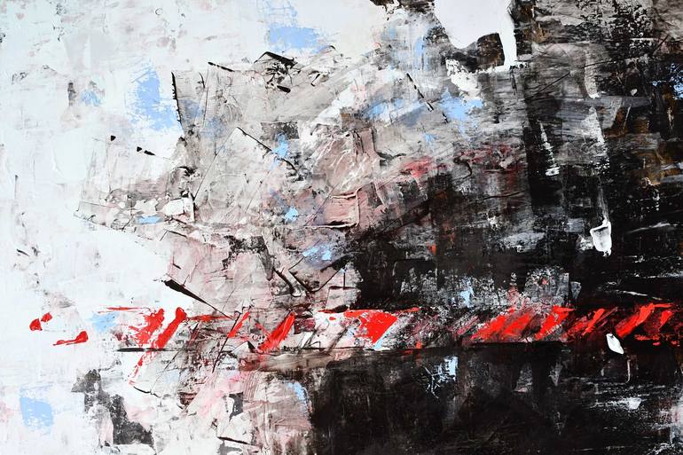 Original Abstract Expressionism Sports Painting by Edwin Santiago