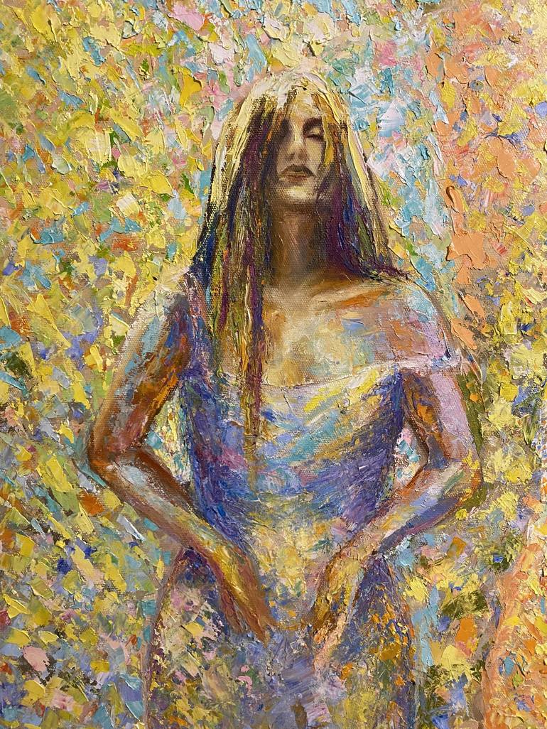 Original Expressionism Women Painting by Tatiana Nefedova