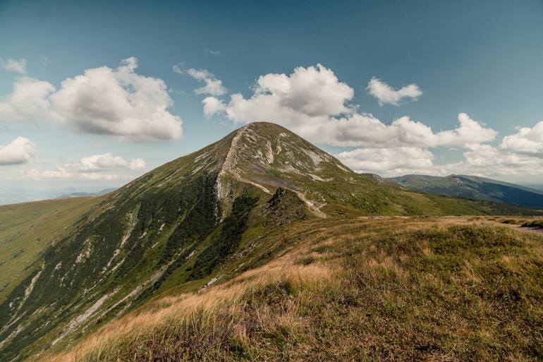 Original Mountain Photography by Vladimir Atlas | Realism Art on Paper | Hoverla, Ukraine: All the Way to the Summit