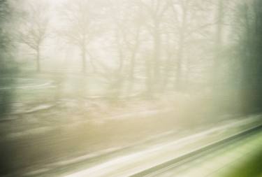 Original Abstract Expressionism Train Photography by Angela Hechtfisch