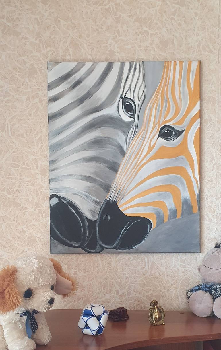 Original Abstract Animal Painting by Maria Molchanova