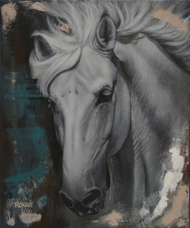 Print of Horse Paintings by Ronnie Jiang