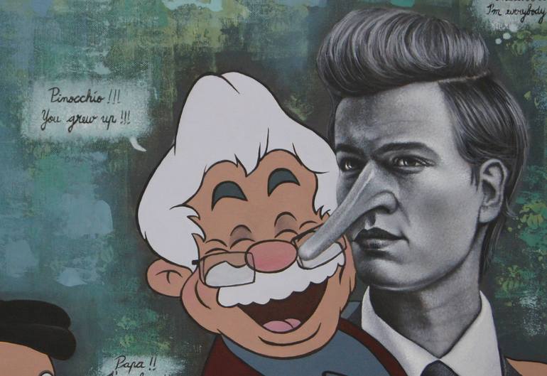 Original Contemporary Politics Painting by Ronnie Jiang
