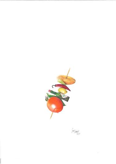 Original Pop Art Food & Drink Drawings by Igor Katliarski