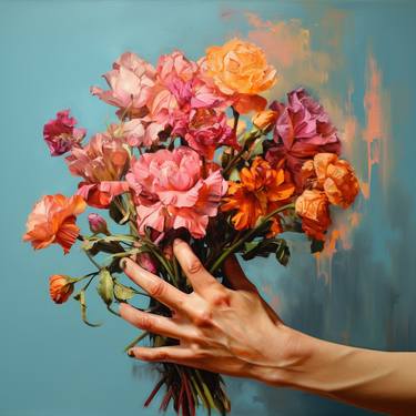 Print of Floral Digital by Mariia Fedorova
