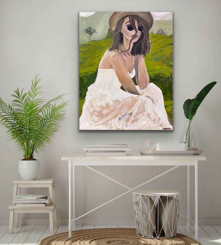 Original Illustration Women Painting by Mariia Fedorova