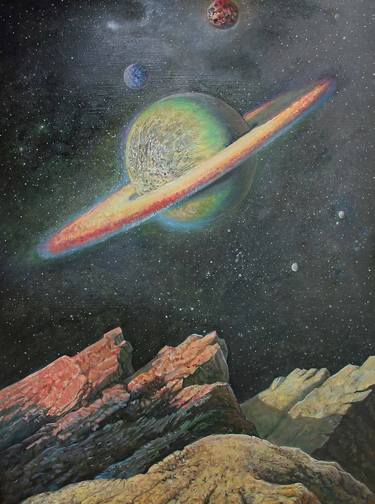 Print of Realism Outer Space Paintings by Halina Horava