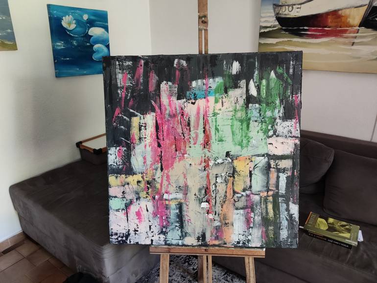 Original Abstract Expressionism Abstract Painting by Lori Coelho