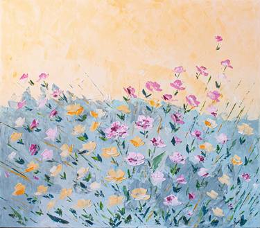 Original Abstract Floral Paintings by Lori Coelho