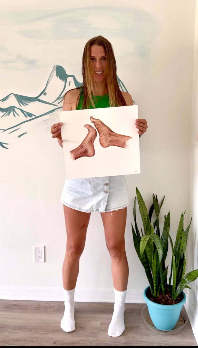 Original Impressionism Body Painting by Sasha Fofanova