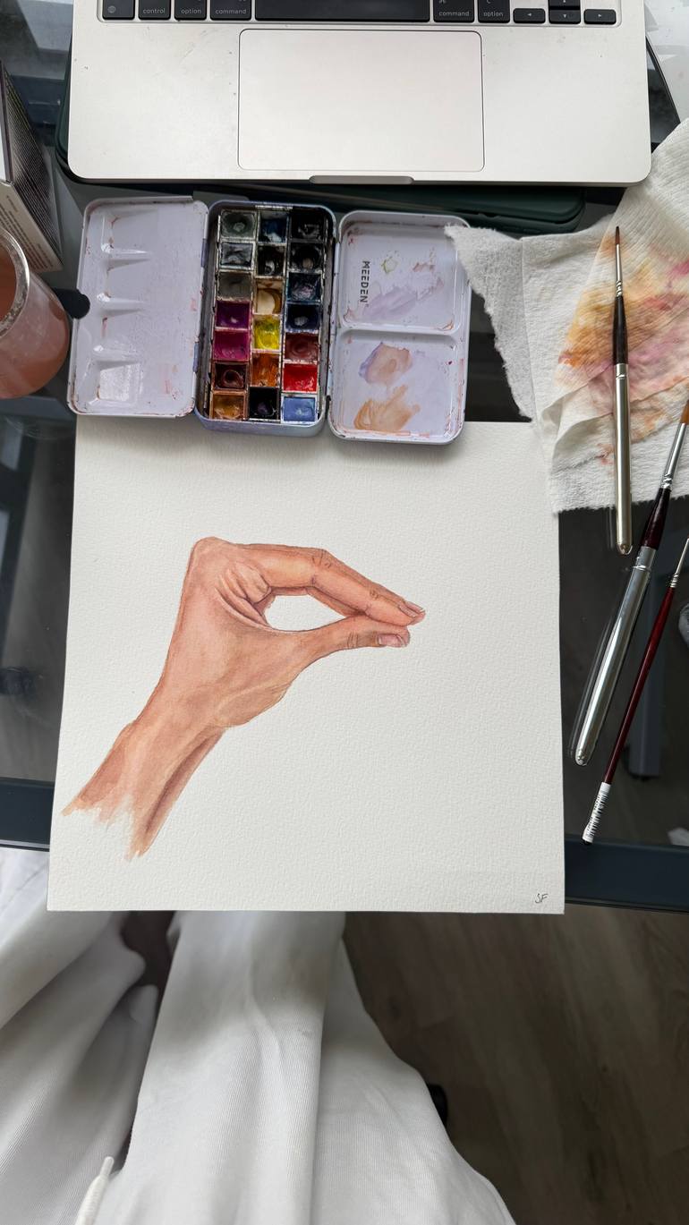 Original Realism Body Painting by Sasha Fofanova