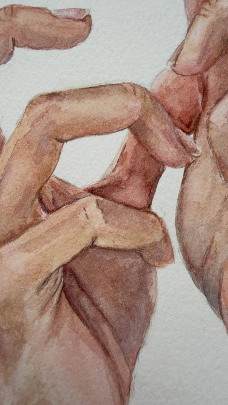 Original Realism Body Painting by Sasha Fofanova