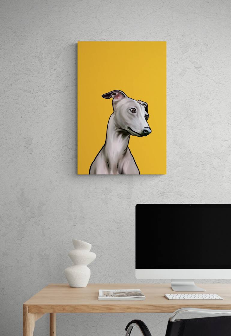 Original Fine Art Dogs Mixed Media by Sasha Fofanova