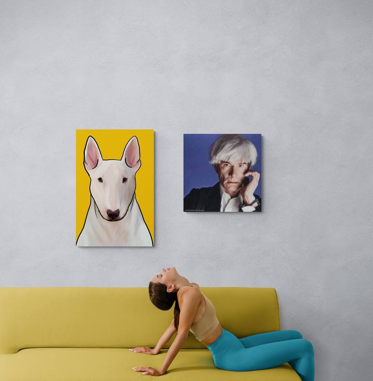 Original Conceptual Dogs Mixed Media by Sasha Fofanova