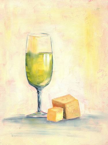 Original Figurative Food & Drink Paintings by Mariia Marchenko