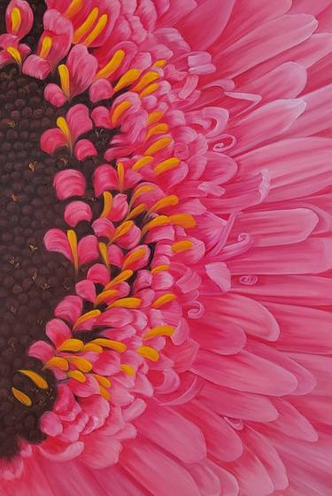 Original Pop Art Floral Paintings by Mariia Marchenko