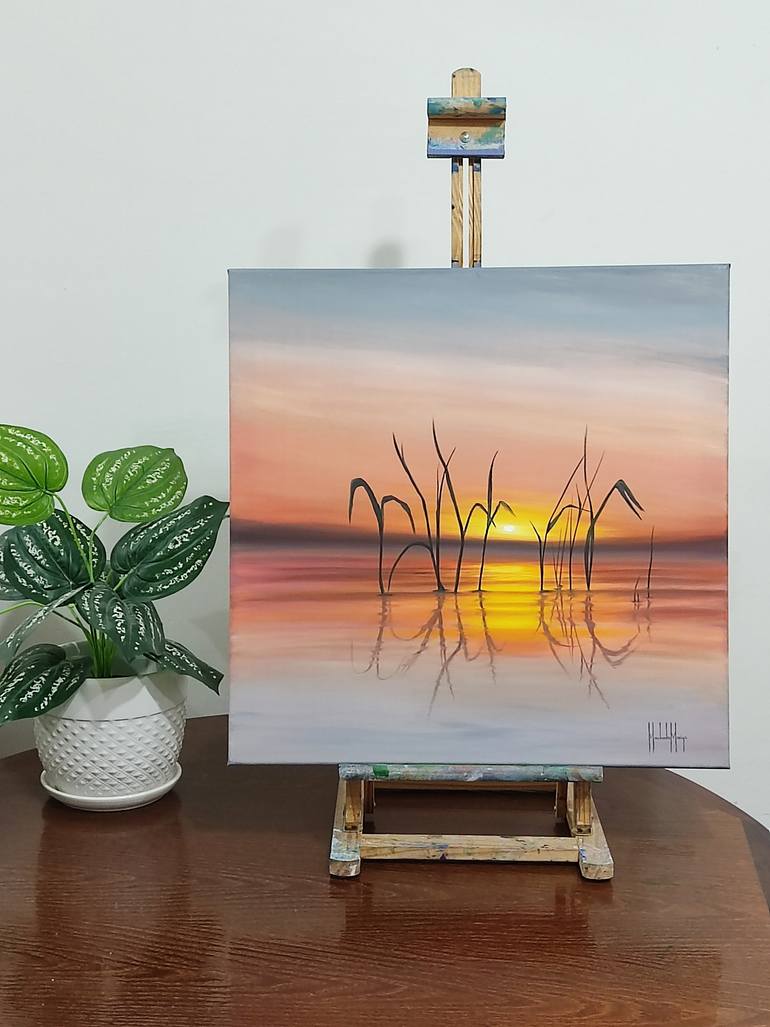 Original Impressionism Nature Painting by Mariia Marchenko