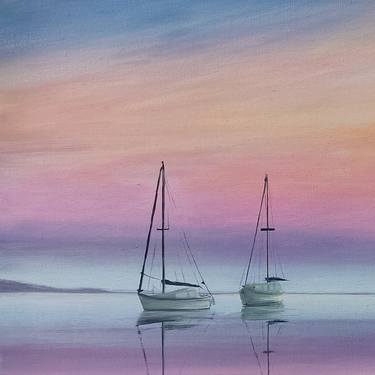 Print of Fine Art Boat Paintings by Mariia Marchenko