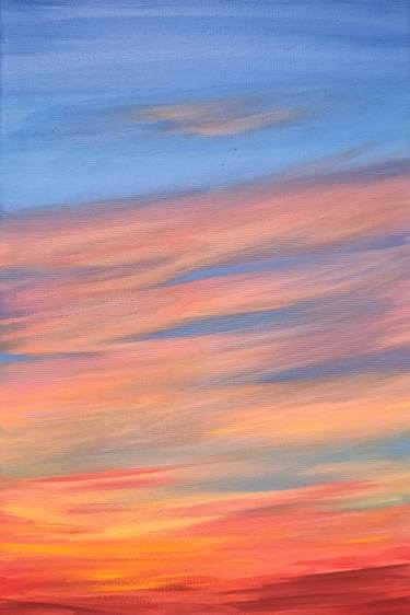 Rainbow sunset, painting as a gift, LGBT poster thumb