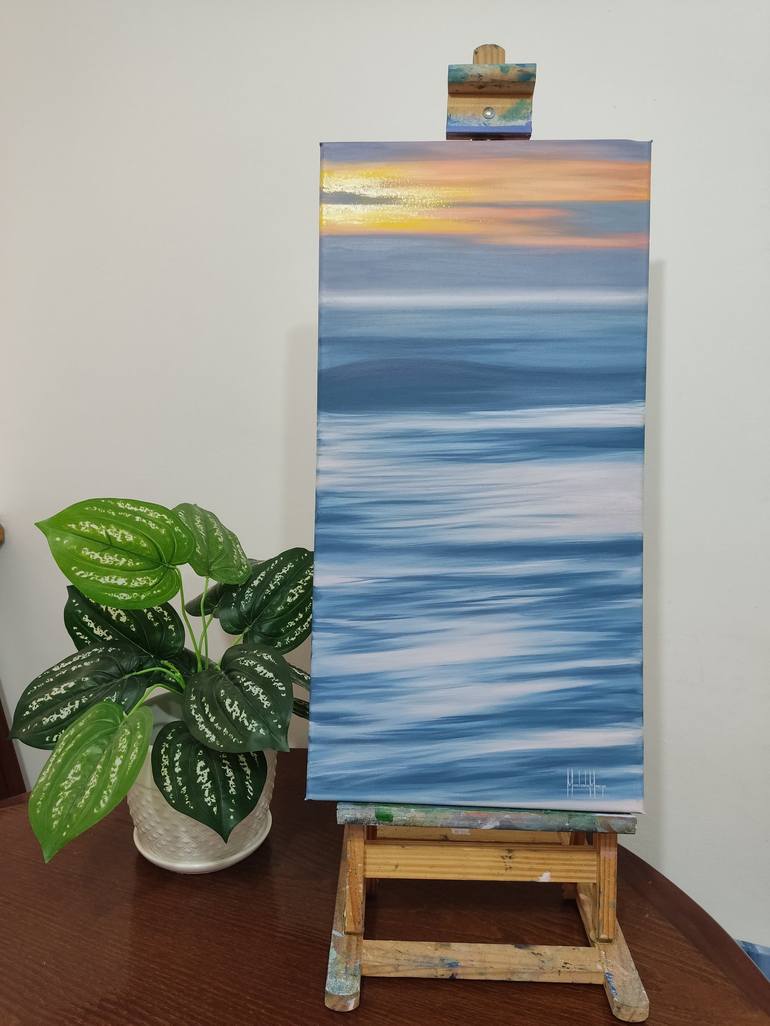 Original Fine Art Seascape Painting by Mariia Marchenko