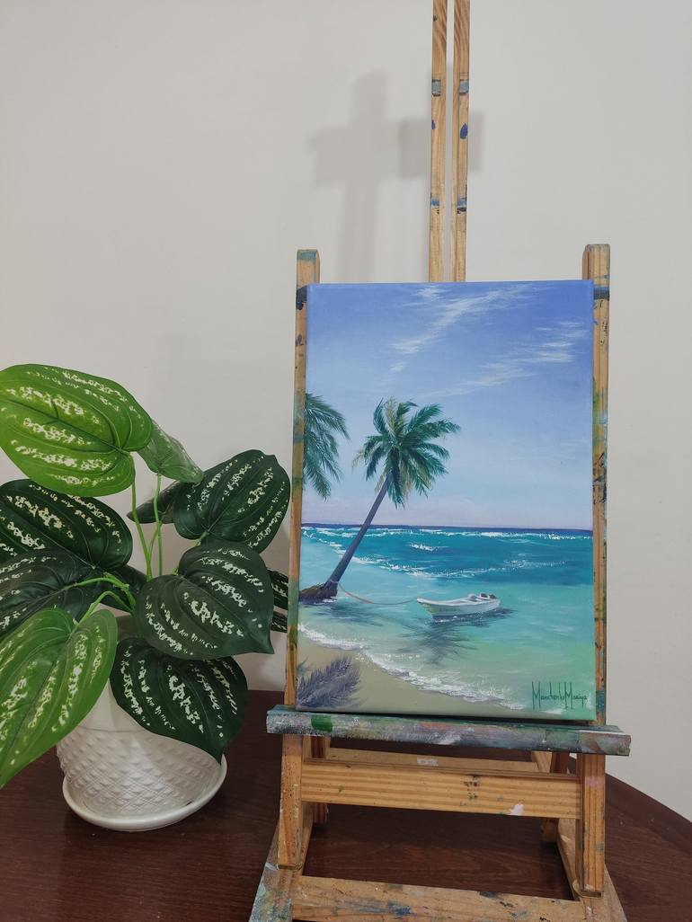 Original Seascape Painting by Mariia Marchenko