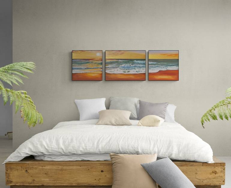 Original Seascape Painting by Mariia Marchenko