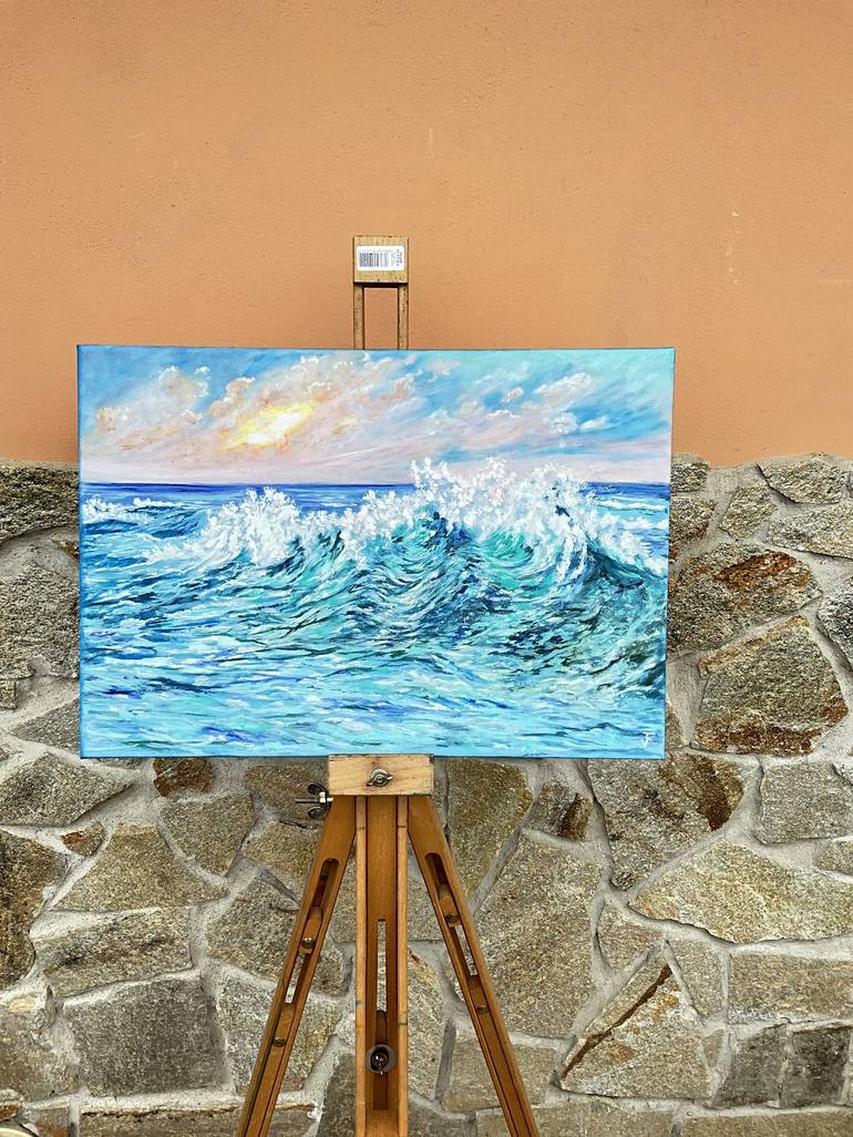 Original Contemporary Seascape Painting by Viktoriya Filipchenko