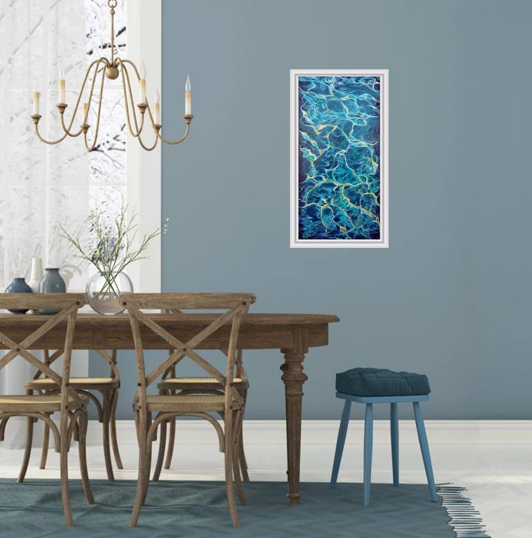 Original Abstract Water Painting by Viktoriya Filipchenko
