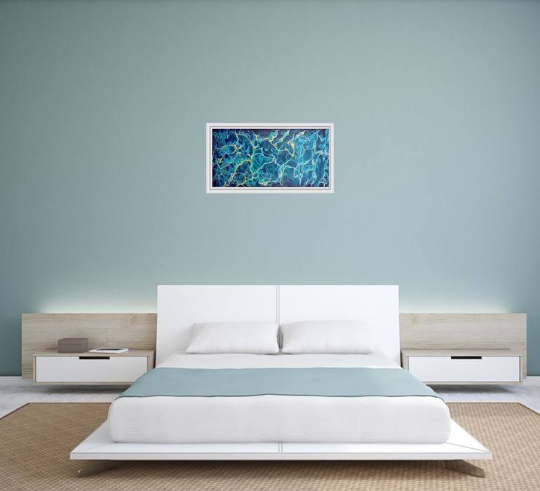 Original Abstract Water Painting by Viktoriya Filipchenko