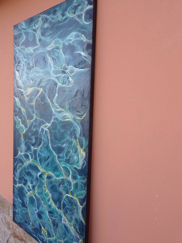 Original Abstract Water Painting by Viktoriya Filipchenko