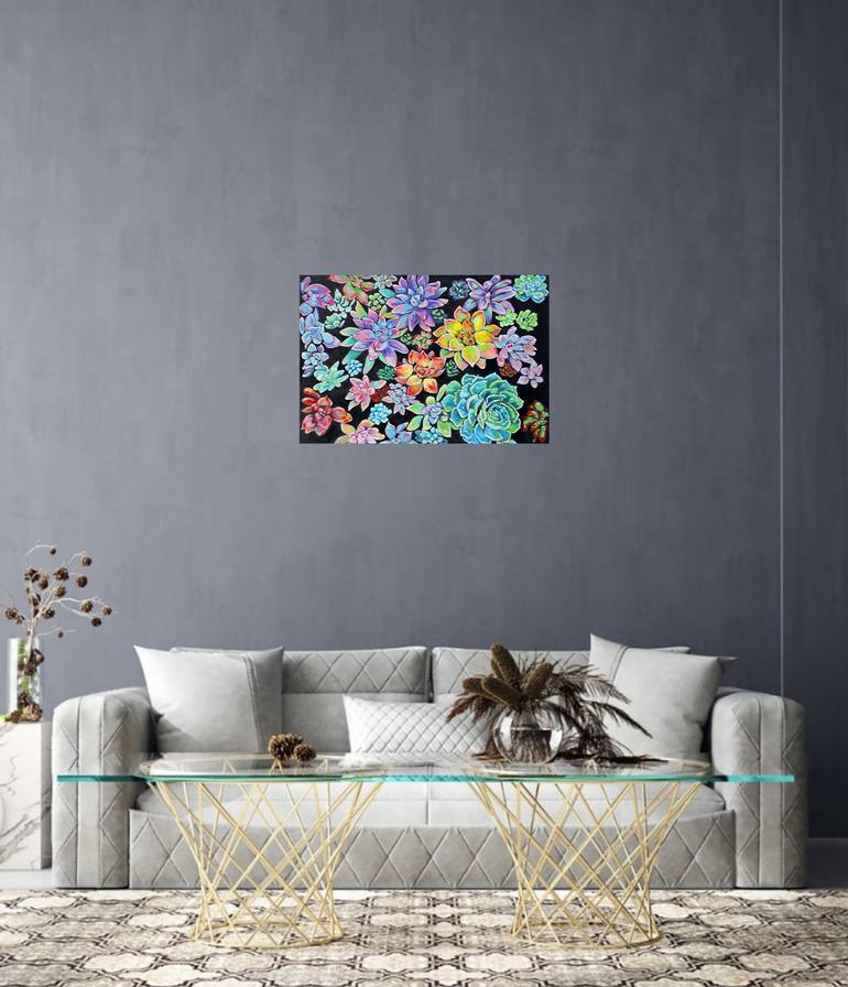 Original Fine Art Floral Painting by Viktoriya Filipchenko