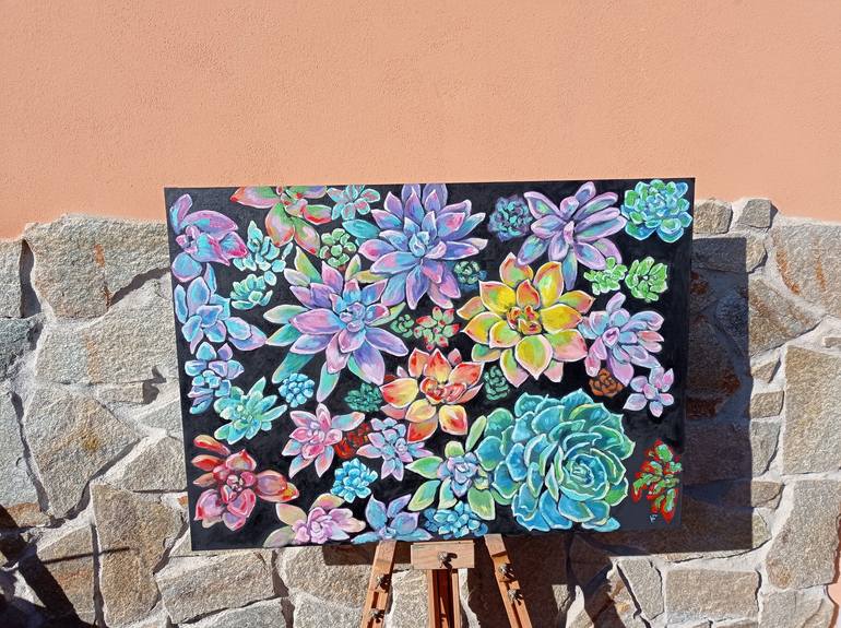 Original Fine Art Floral Painting by Viktoriya Filipchenko