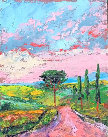 Original Abstract Landscape Paintings by Viktoriya Filipchenko