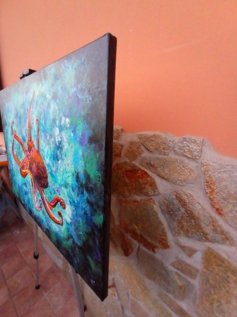 Original Figurative Animal Painting by Viktoriya Filipchenko