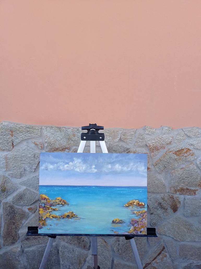Original Figurative Seascape Painting by Viktoriya Filipchenko