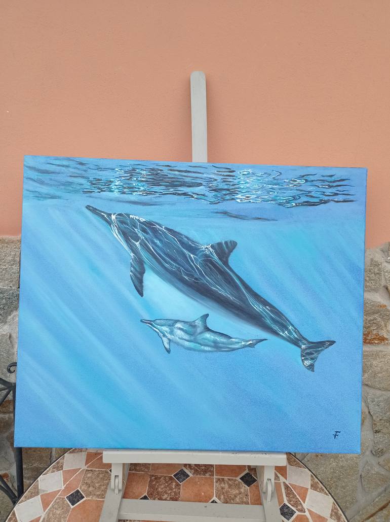 Original Contemporary Animal Painting by Viktoriya Filipchenko