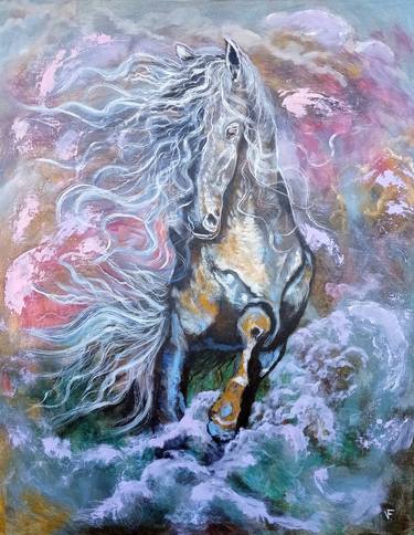 Print of Horse Paintings by Viktoriya Filipchenko