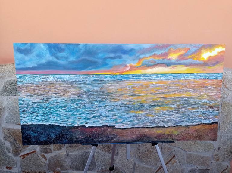 Original Seascape Painting by Viktoriya Filipchenko