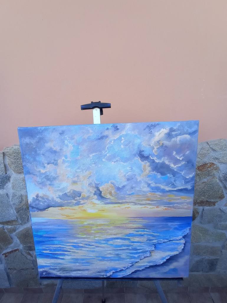 Original Expressionism Seascape Painting by Viktoriya Filipchenko
